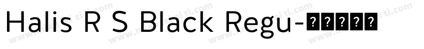 Halis R S Black Regu字体转换